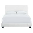 thumbnail image 6 of Modway Celine Channel Tufted Performance Velvet King Platform Bed in White, 6 of 8