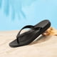 thumbnail image 1 of Fleps Men Sport Thong Flip Sandalias de playa PVC para interior/exterior (40) Negro, 1 of 9