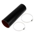 thumbnail image 1 of Ofertas Únicas 1 Juego de Manguera de Silicona para Automóvil de 89mm/3.5" ID 305mm/12.01" Longitud 0 Grados Negro Rojo con Abrazaderas Universal, 1 of 1