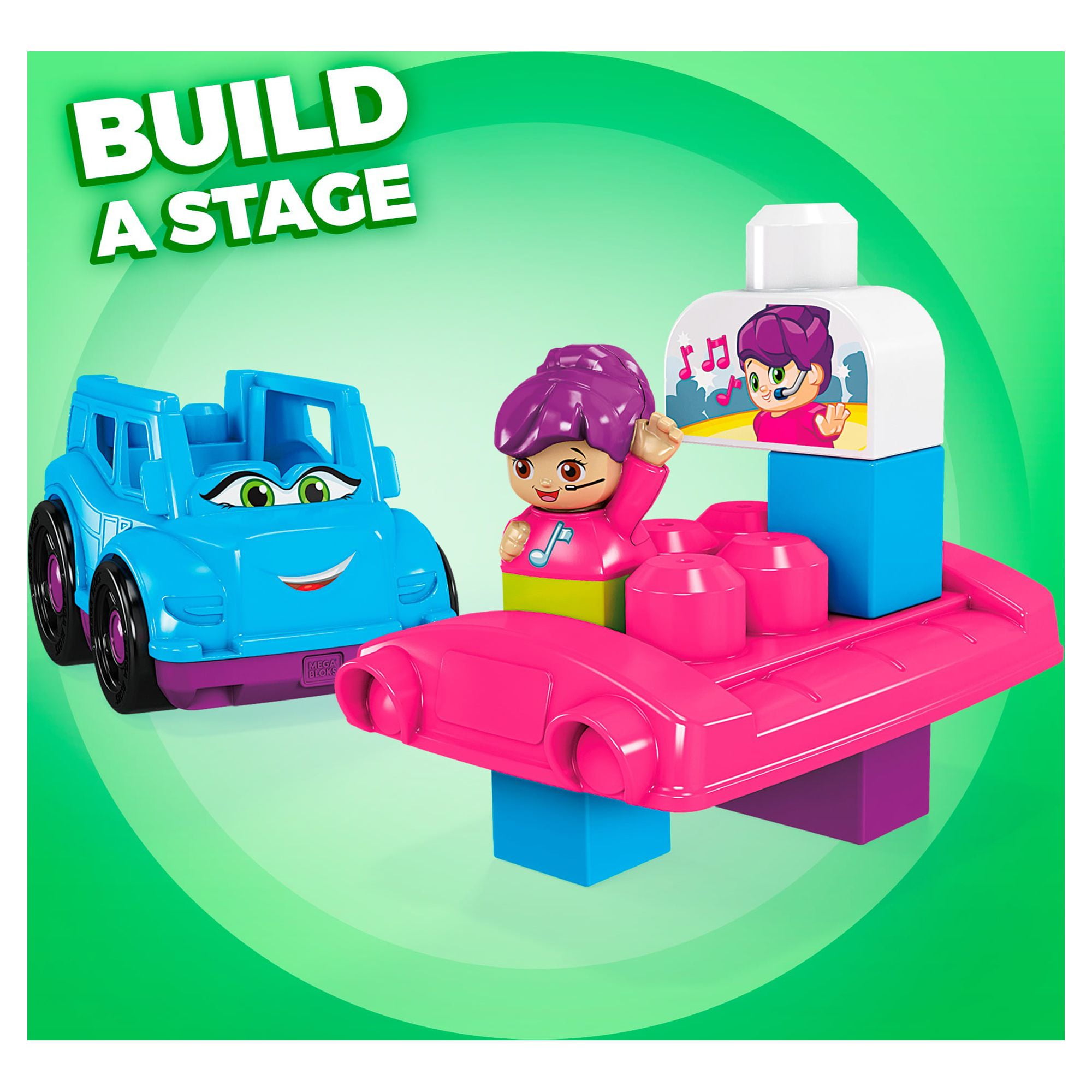 メガブロック ティナ ツアー バス Mega Bloks First Builders Tina Tour Bus, 6 Pieces, Building Toy