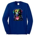 thumbnail image 2 of Love Can Make a Tail Wag Pitbull Dog Lover Mens Long Sleeve Shirt, Royal, 3XL, 2 of 3