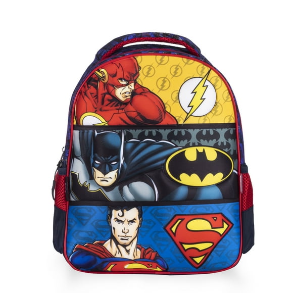 Mochila Kínder Liga De La Justicia 3D Escolar Super Héroes Color Multicolor ATMPACKS
