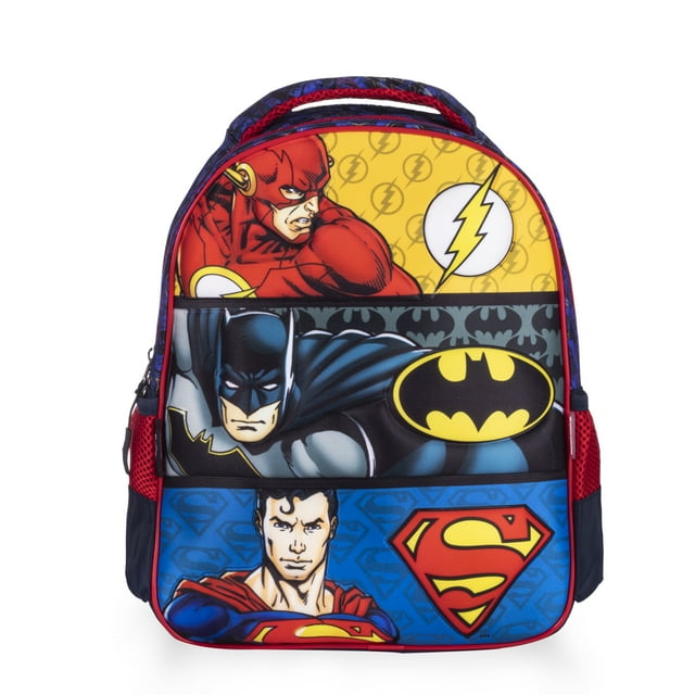 Mochila Kínder Liga De La Justicia 3D Escolar Super Héroes Color Multicolor ATMPACKS