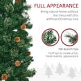 thumbnail image 2 of Kadyn Christmas Tree, Xmas Trees,7.5 Foot Pencil Artificial Christmas Tree, Slim Pine Needles Xmas Tree with Realistic Branches, Green, 2 of 6