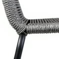 thumbnail image 6 of Armen Living Sydney and Shasta 3 Piece Outdoor Patio 36" Dining Set in Black Eucalyptus Wood and Grey Rope, 6 of 7