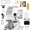white-new, variant on Commercial embroidery machine S1201, 12 Needles, Max Speed 1200RPM, Embroidering for Hats and Clothing with 9.45"x12.59" Embroidery Area (containing starter kit)
