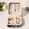 thumbnail image 6 of Christmas Travel Portable Square Jewelry Organizer Box - Earring Holder, Ring, Necklace, Bracelet Storage - Suitable for Girls and Women - Jewelry Stand, Jewelry Boxes, 6 of 6