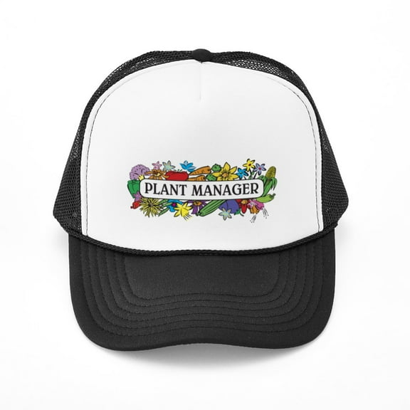 CafePress - Plant Manager - Adjustable Unisex Printed Trucker Hat with Mesh Back