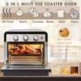 thumbnail image 3 of Horno freidora de aire Moss & Stone, horno tostador 6 en 1 de 23 cuartos, horno tostador Airfryer para asar, hornear, asar, accesorios de acero inoxidable incluidos, encimera de horno de convección ne, 3 of 5