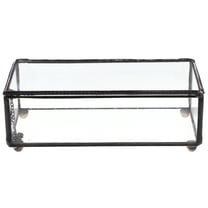 HOMEMAXS Vintage Jewelry Box Trinket Makeup Organizer Gift Box Decorative Keepsake Case with Lid