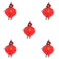 thumbnail image 1 of Bewildely Unisex Halloween Cosplay Fiestas Y Fiestas Temáticas Disfraz De Halloween Niños Accesorios De Halloween Rojo Type2 NO2, 1 of 6