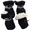 Black, variant on Easy-On Winter Dog Shoes 4 Pcs, Waterproof & Anti-Slip with Reflective Safety Strips, Warm Booties for Small Dogs Puppies in Rain & Snow