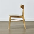 thumbnail image 5 of Spruce & Spring Farmhouse Upholstered Dining Chair with Solid Wood Frame Set of 2, Natural, 5 of 10