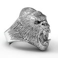 thumbnail image 2 of PikaLF Gorilla Ring for Men, Angry Orangutan Ring Big Monkey Ring, Hip Hop Biker Men's Fashion Domineering Punk Ring, Vintage Animal Ring Jewelry Gift for Men, 2 of 5