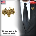 thumbnail image 6 of Dragon, Three Headed Dragon, Fantasy, Medieval, Gothic, Gold Plated, Hat, Lapel, Brooch, Pin, Pins, Jewelry, Made in USA, Over 30 Dragon Designs Available. Creative Pewter Designs. GG046, 6 of 8