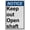 Warning Sign 4, variant on Keep Out Sign - Open Shaft, Industrial Safety Warning Sign 8"x12" UV Resistant for Indoor Outdoor Workplace