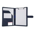 thumbnail image 4 of Carpeta Organizador A4 con Portapapeles Integrado y Múltiples Compartimentos, Estuche de Escritura en Piel Sintética Elegante para Documentos y Accesorios, 4 of 7