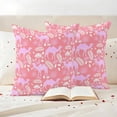 thumbnail image 3 of Desert Camel Outdoor Waterproof Pillow Covers, Vintage Sand Camel Leaves Flower Pattern Pink Decorative Square Throw Pillowcase Sofa Cushion Sham for Patio/Couch/Chair, 16"x16" 2 Pack, 3 of 8
