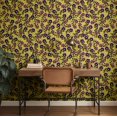 thumbnail image 3 of S4Sassy Peel & Stick Vinyl Wallpaper, Floral Wall Paper Contact Paper Waterproof - Yellow, 25"X240", Textured Finish, Removable Asian Style Covering For Home Decor In Bedrooms & Living Areas, 3 of 5