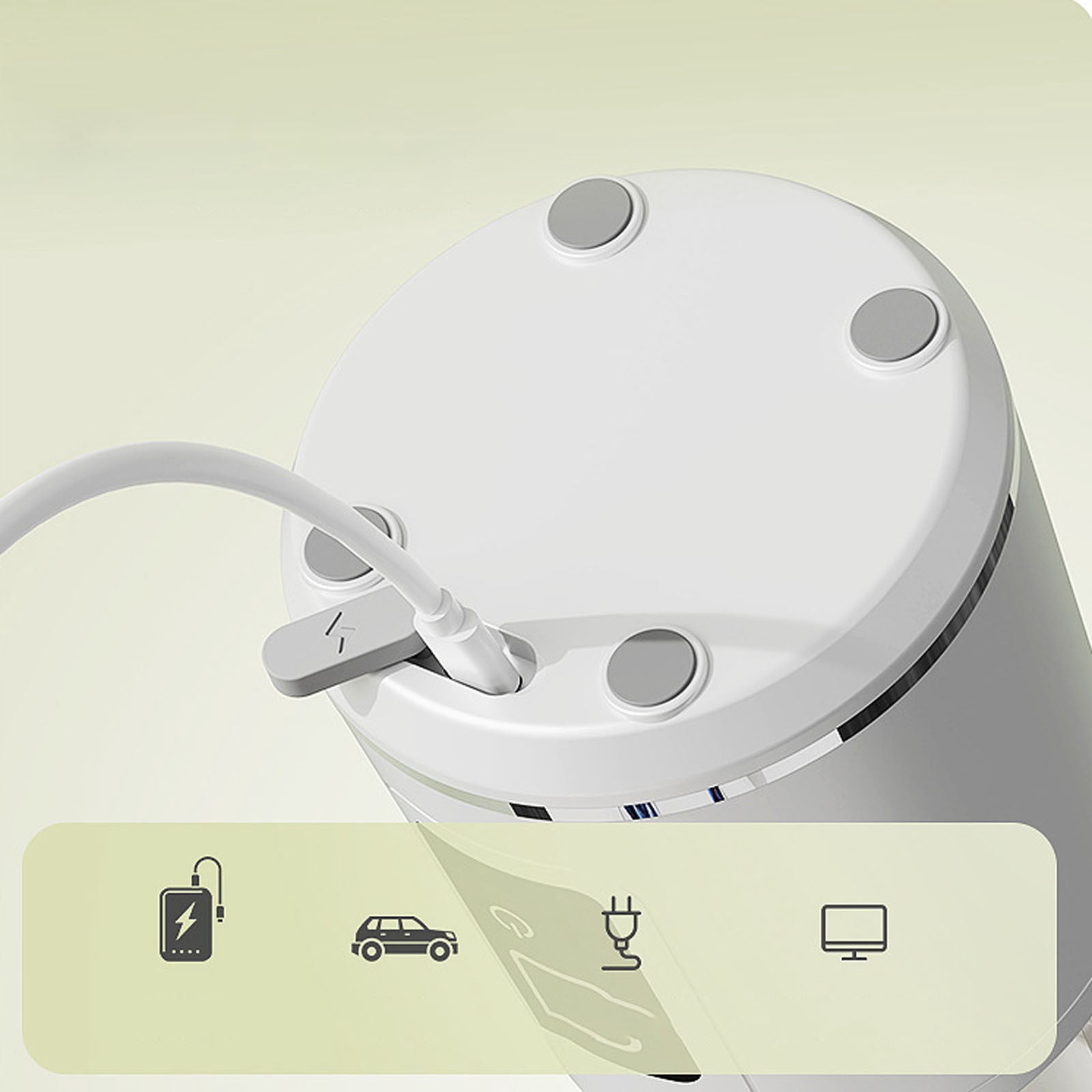 10.43 in Mini Juicer_Blender Portable, Portable_Blender Cup,Electric USB Juicer_Blender Fresh Juicer Cup, for Home, Kitchen, Gym, Office, Travel,Home Decor Gifts,White