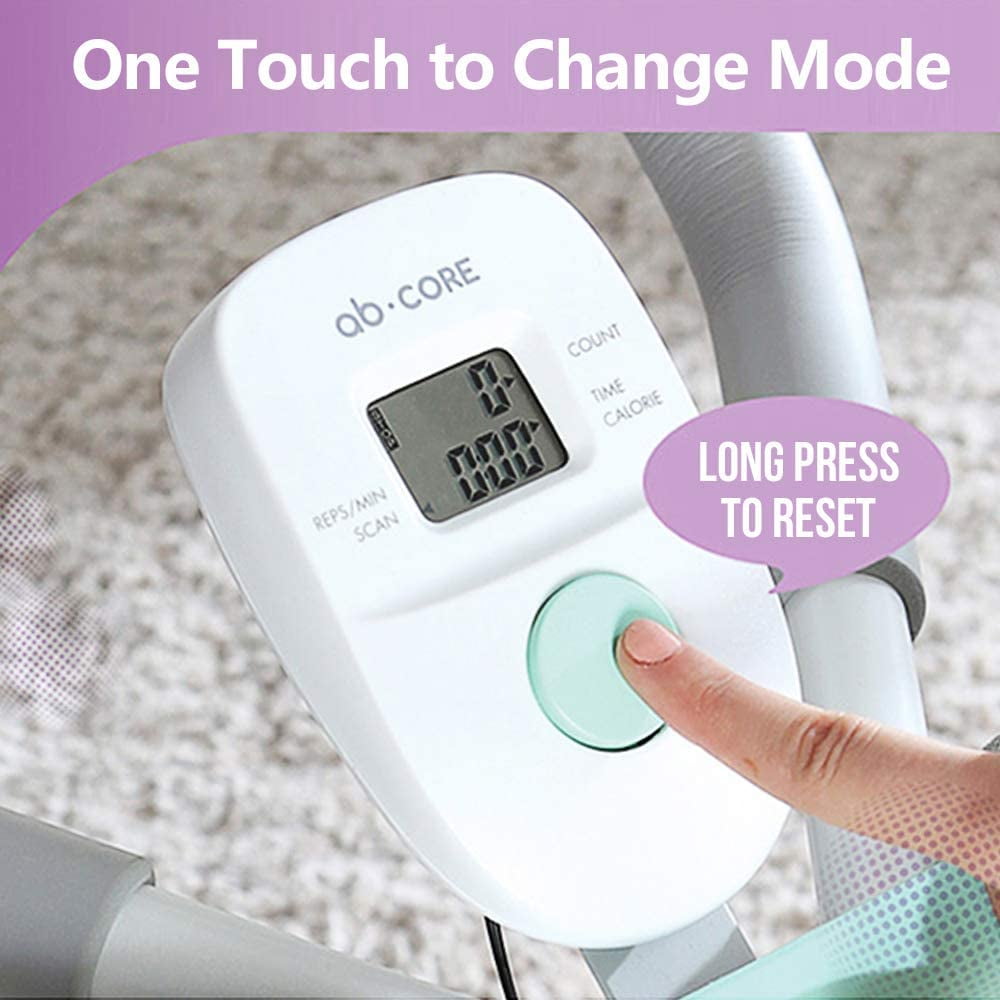 Leikefitness Height Adjustable Ab Trainer Abdominal Whole Body Workout Machine Waist Cruncher Core Toner Leg Thighs Buttocks Shaper With Lcd Monitor Ab9300 Purple Walmart Com Walmart Com