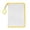 Yellow, variant on Mesh File Bags with Zipper and Handle, Document Organizer Folder with Clamp, Transparent PP Portfolio for School, Office, and Travel Storage