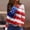 Red, variant on Women's Long Sleeve T-shirt Women 4th July Patriotic Blouse Long Sleeve American Flag Graphic 250 Years USA Top(Blue,S)