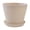 Beige, variant on EZPXFCI Plant Pots, Planters for Indoor Plants, Cute Plant Pots with Drainage Hole & Saucers, Small Flowerpot Medium Flower Pot for Indoor Outdoor Garden Plants and Flowers