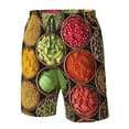 thumbnail image 5 of Kll Spices And Herbs Men'S Casual Summer Beach Shorts Hawaiian Shorts With Pockets-Large, 5 of 9