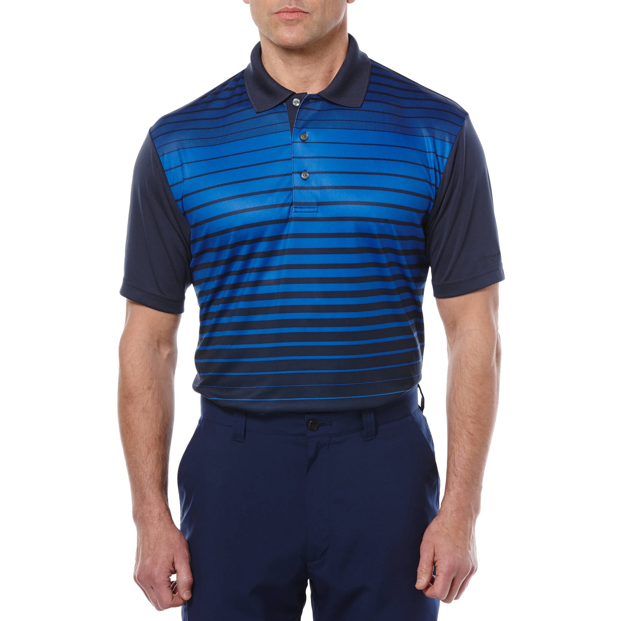 Ben Hogan - Performance Big Men's Faded Stripe Polo Shirt - Walmart.com ...