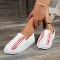 thumbnail image 6 of Sngxgn Women's Casual Flat Shoes for Women Ladies(White,40), 6 of 8