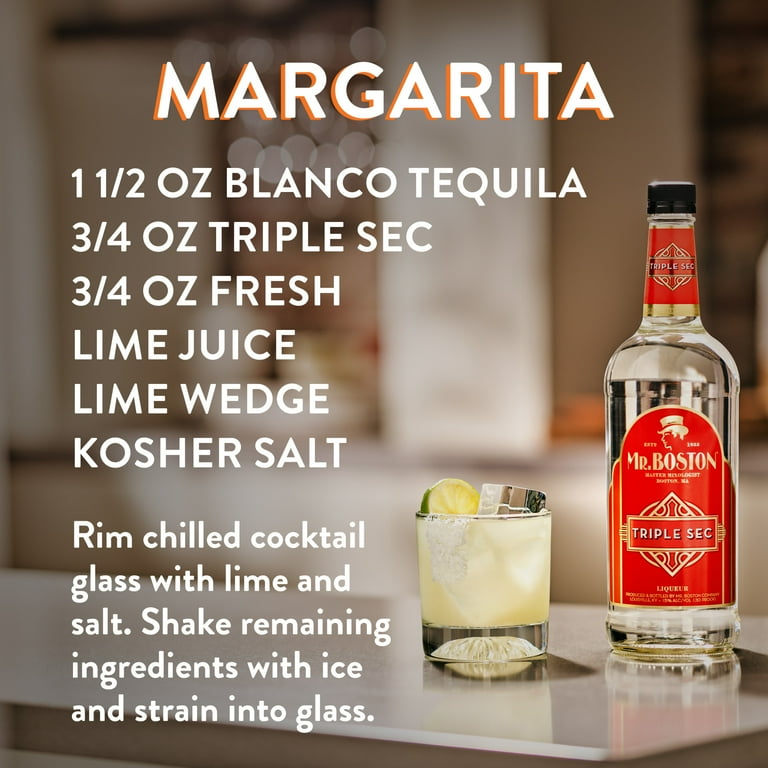 Boston Triple Sec Orange Liqueur, 750ml, 24% Alcohol