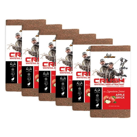Ani-Logics Outdoors Crush Ani-Signature Series Apple Deer Attractant Mineral 4 lb Brick 6 Pack