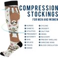 thumbnail image 4 of FREEAMG Spiral Night Starry Compression Socks for Women and Men, 1 Pair, 4 of 7