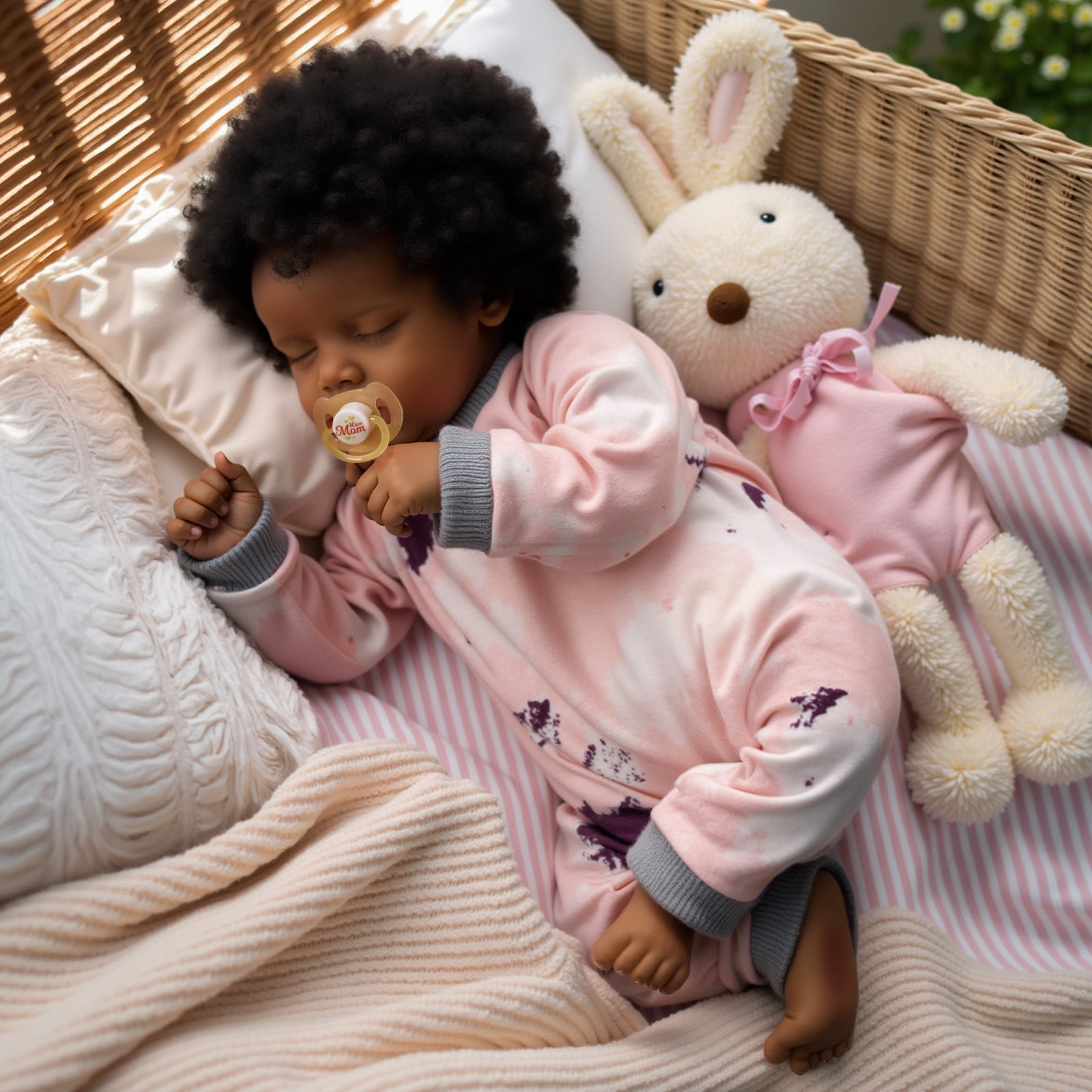 RSG 17 inch Reborn Baby Dolls Newborn Baby Dolls Soft Cloth Body Real Lifelike Doll with Gift Box for Kids Age 3+