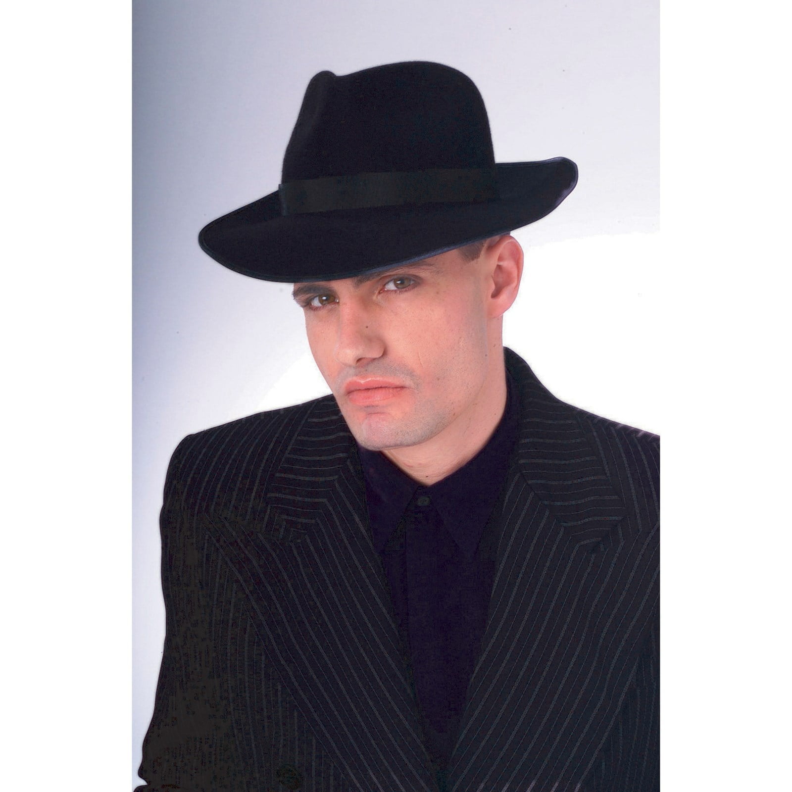 Adult Black Profelt Fedora Halloween Costume Accessory