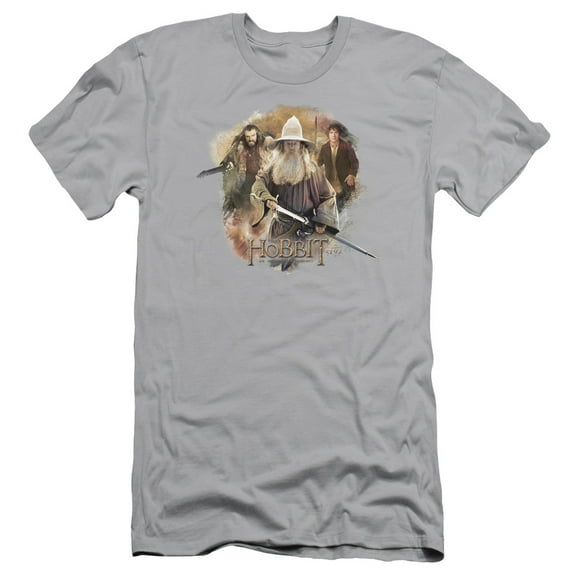 The Hobbit Trinity Of Blades S/S Adult 30/1 T-Shirt Silver
