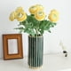 thumbnail image 2 of Wosthever 2 uds flores artificiales de seda de amplia aplicación para coronas y decoraciones de fiesta decoración del hogar boda Decoración Amarillo, 2 of 6