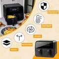 thumbnail image 2 of Silicone Pot for Air Fryer Dual Basket Liner Handle Baking Pan, 2 of 5