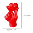 thumbnail image 3 of Loespoir Valentine's Day Gesture Ornament, Easy Desktop Decoration, Living Room Accent, Resin Crafts Figure, Shelf, Tabletop Decor, Holiday Gift, Romantic Atmosphere(Red), 3 of 6
