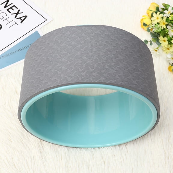 LOLIPPYY Grey ABS Yoga Stretching Wheel for Home Workout and Fitness Training, Exercise Equipment, 1 Piece