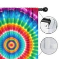 thumbnail image 4 of Blackout Kids Curtains,Colorful Tie Dye Circular Pattern Childrens Insulated Curtains Set Of 2,Bedroom Essentials,Toddler Room Decor 42"x54", 4 of 5