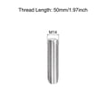 thumbnail image 2 of Unique Bargains Fully Threaded Rod M14 x 50mm 2mm Thread Pitch 304 Stainless Steel Right Hand Threaded Rods Bar Studs 5 Pack, 2 of 4
