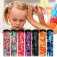 thumbnail image 5 of Pack Hair Ties Baby Toddlers Girls Elastics Hair Bands Black Colorful Small Rubber Bands Clips for Hair Small Barrettes Baby Girls Small Clips for Hair Kids Sprout Clip Hair Banana Clip for Girls, 5 of 8
