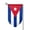 Fillet, variant on Cuban Flag Garden Flag Double Sided Flags with Vivid Color for Yard Lawn Garden Decor 12.5 x18 Inch Square