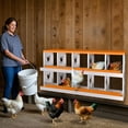 thumbnail image 2 of Rustproof Galvanized Metal Chicken Nesting Box – 6 Compartments, Ventilated, Easy-to-Install, Egg Collection System for Chicken Coops and Hens, Includes Bracket, Blue, 2 of 7