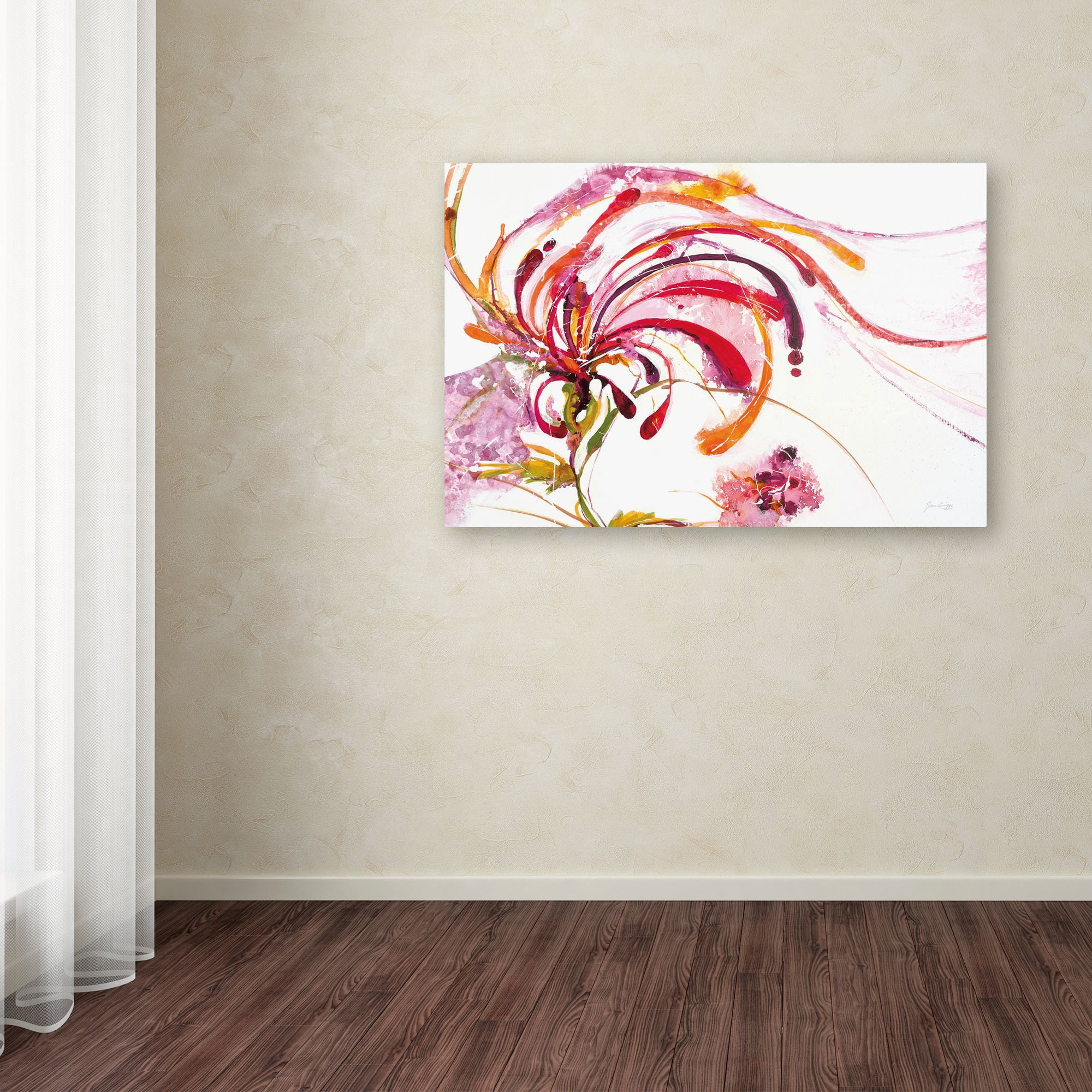Trademark Fine Art 'Moving and Shaking Bright on White' Canvas Art by Jan Griggs