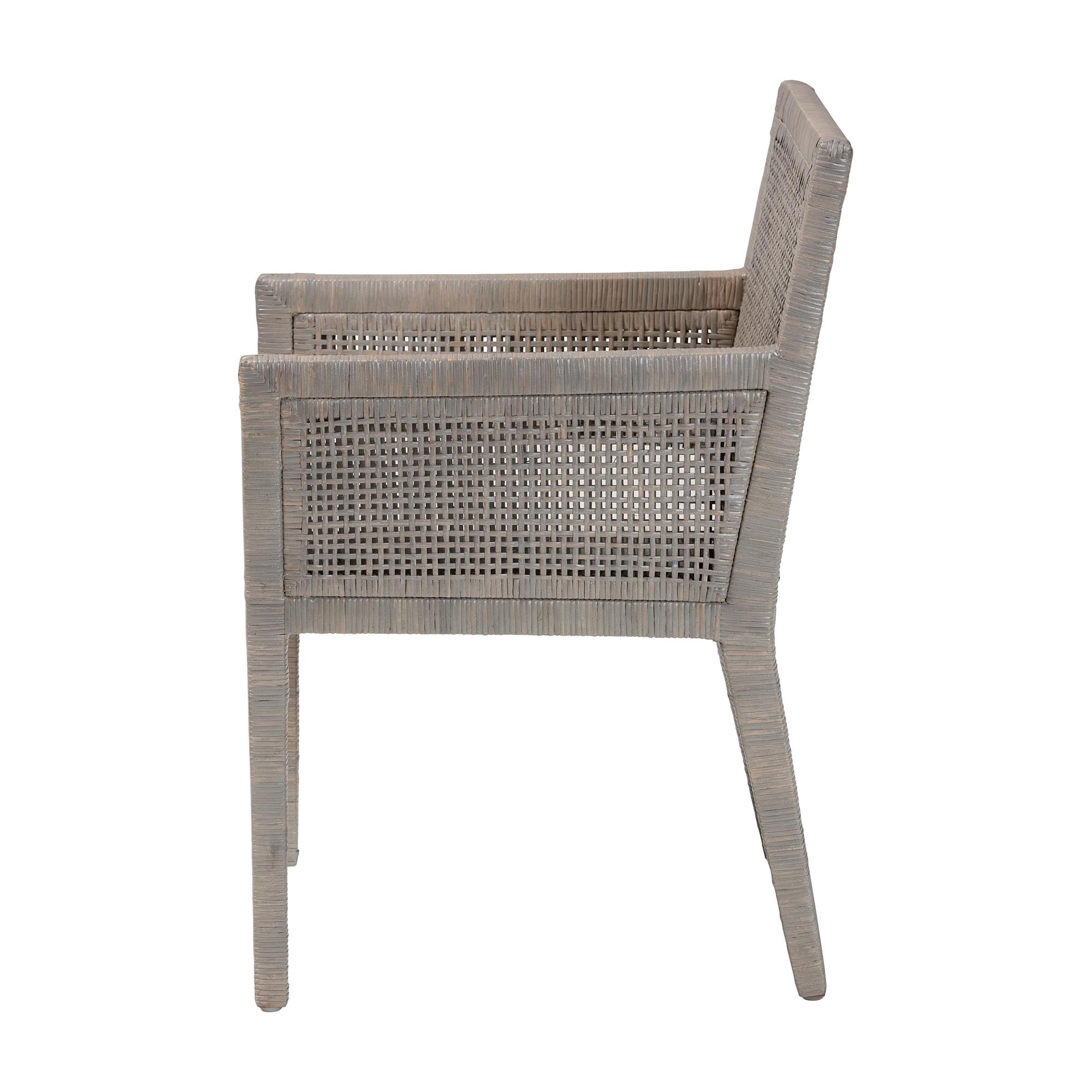 bali & pari Karis Boho Dining Chair, French Grey