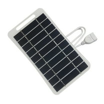 Portable Solar Panel Charger 5V2W USB Output Solar Charging Board with Carabiner for Outdoor Camping Fan, Lights, Phones