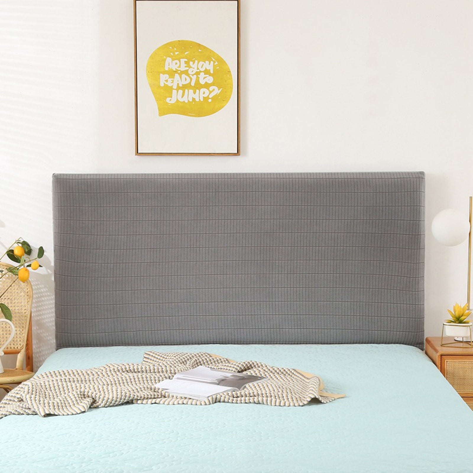 Stretch Allinclusive Headboard Cover For Full Twin Queen King Bed Head